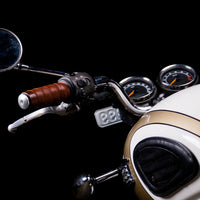 Trip Machine, leather handlebar grip wraps - Dark Tan Cognac